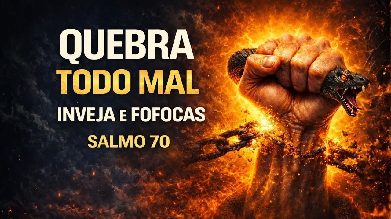 QUEBRA TODO MAL, INVEJA E FOFOCAS HOJE | SALMO 70