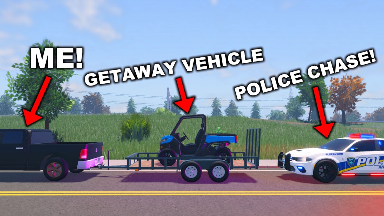 Я взял копов в погоню по бездорожью! (РОЛЕВАЯ ИГРА ROBLOX)