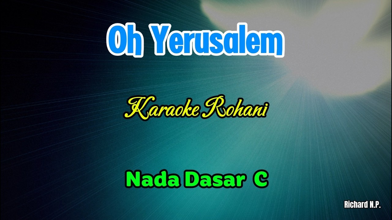 Oh Yerusalem | Karaoke | Nada C