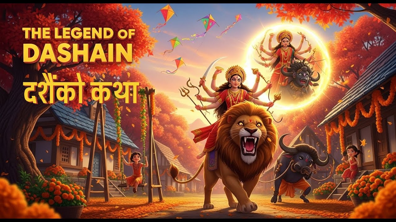 The Legend of Dashain | दशैंको कथा | Animated Story
