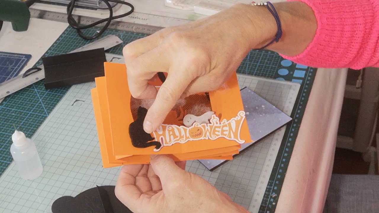 tuto carte Façon AQUARIUM  ou SERRE en 3D Facile et DÉBUTANT