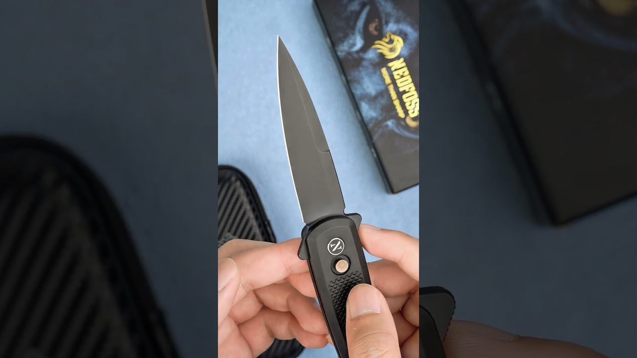 NedFoss Mermaid II EDC Knife - Stunning Mermaid Scale Handle & Razor-Sharp 14C28N Steel Blade!