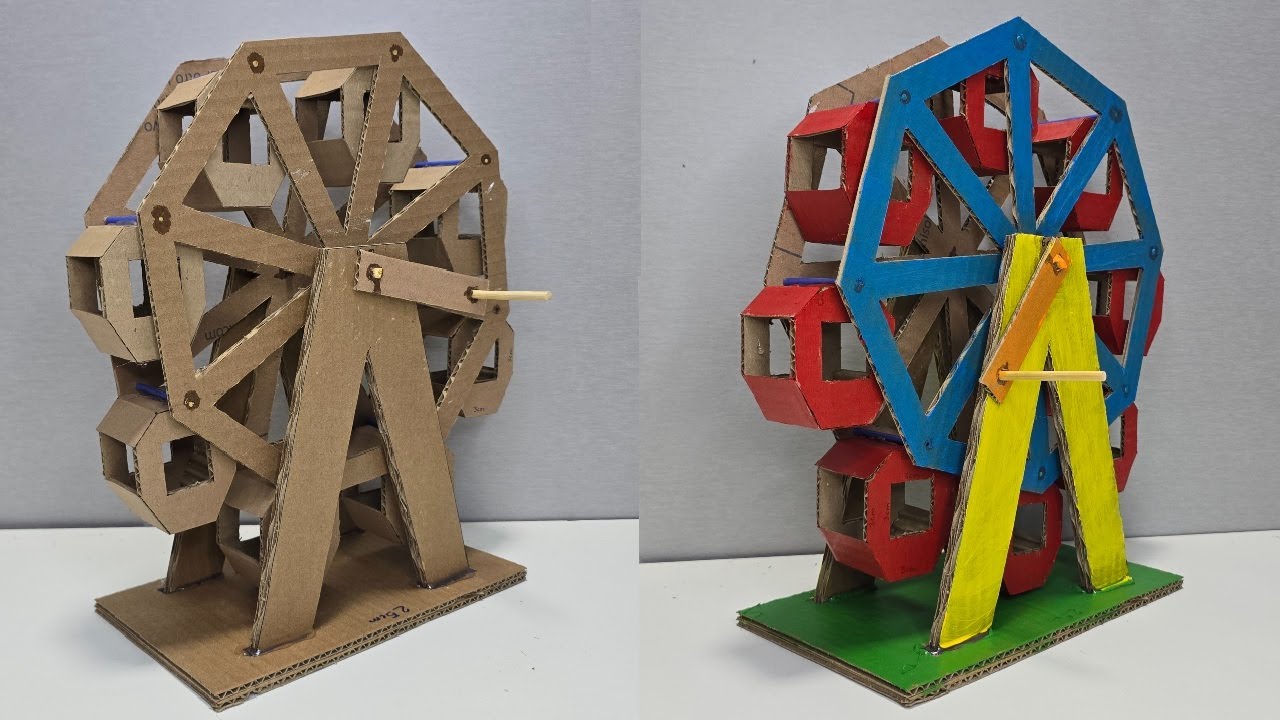 Como Hacer una Rueda de la Fortuna de Carton