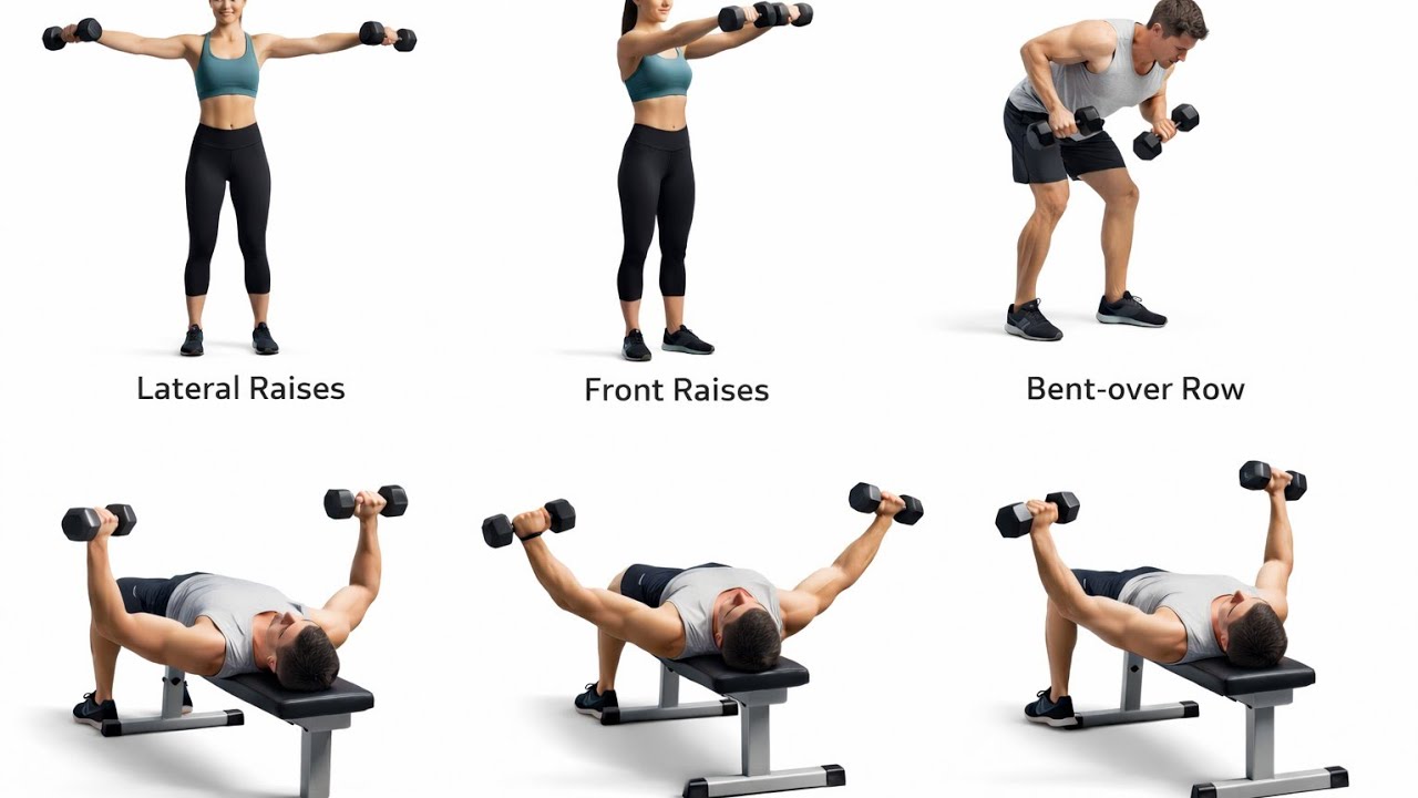 Shoulder & Chest Workout with Dumbbells | Strength and Toning