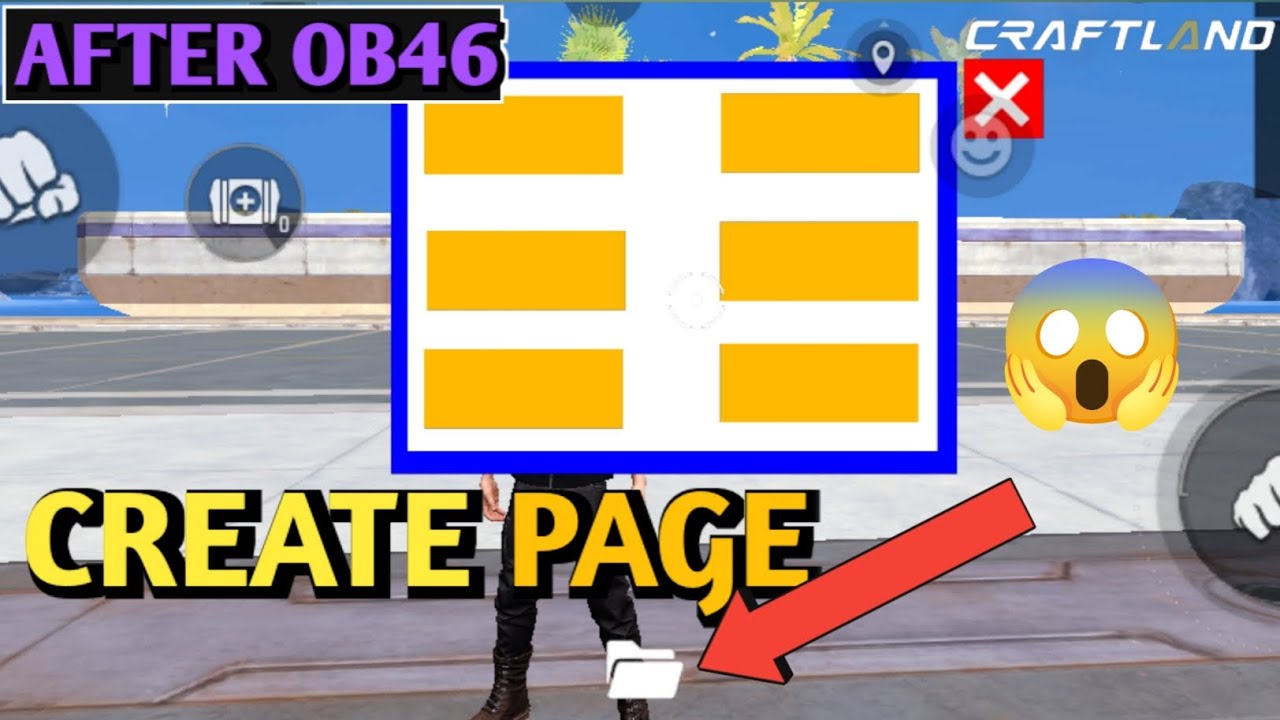 Make Multiple Buttons in a Page | Craftland Freefire | gaming_jx @iamsacso