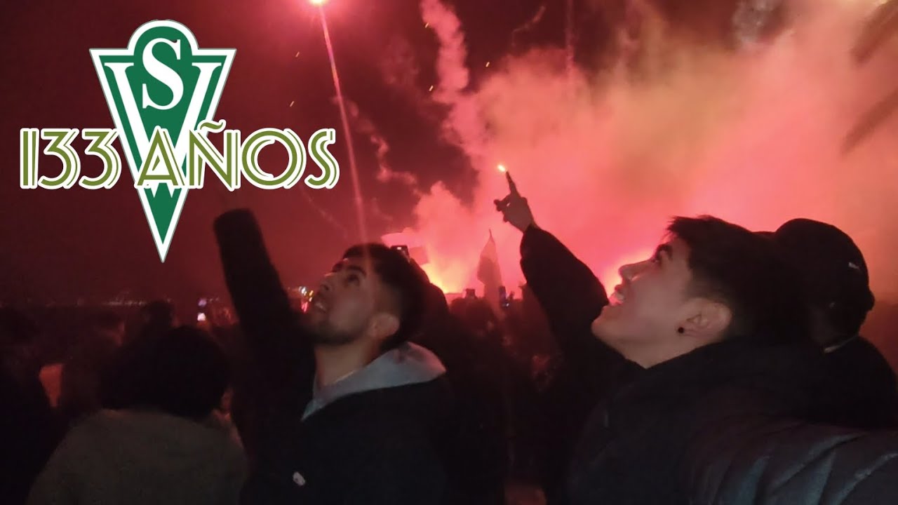 Así se vivió el aniversario 133 de SANTIAGO WANDERERS 🎉🎇🎆 😍💚