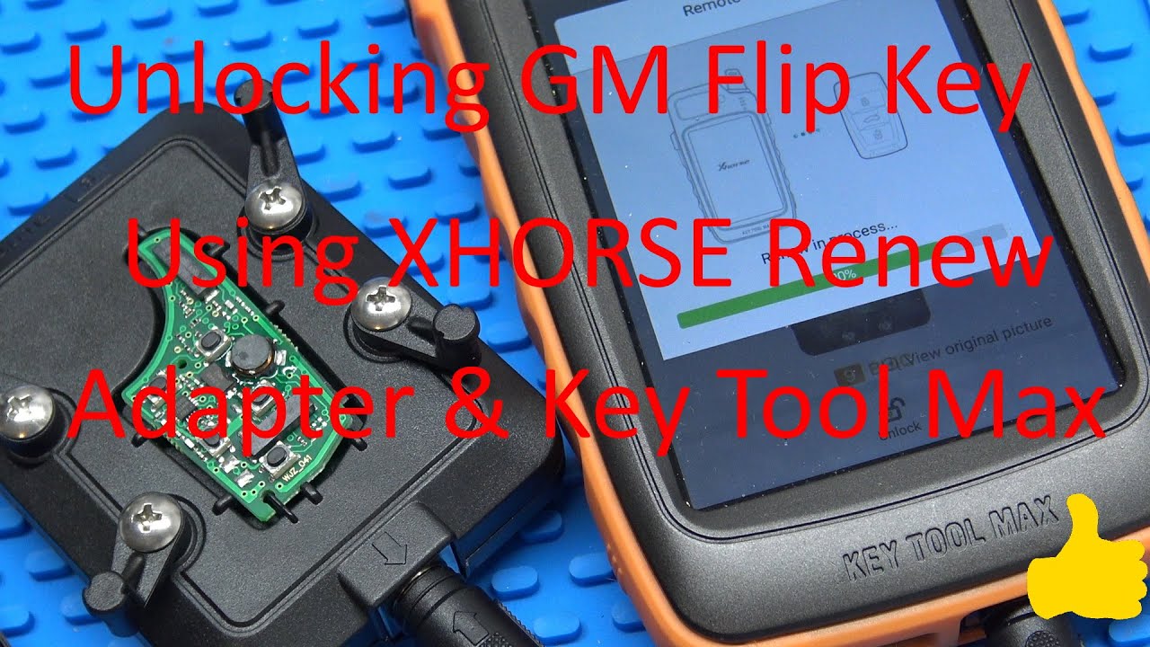(433) Xhorse Renew Adapter & Key Tool Max Unlocking a GM Flip Key