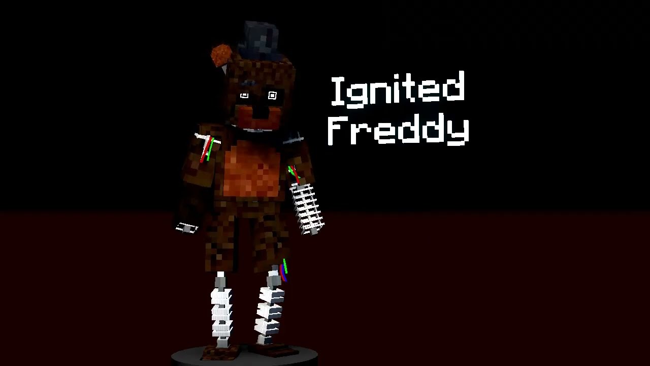 [Modelbench/Mine-imator] Ignited Freddy rig (TJOC)