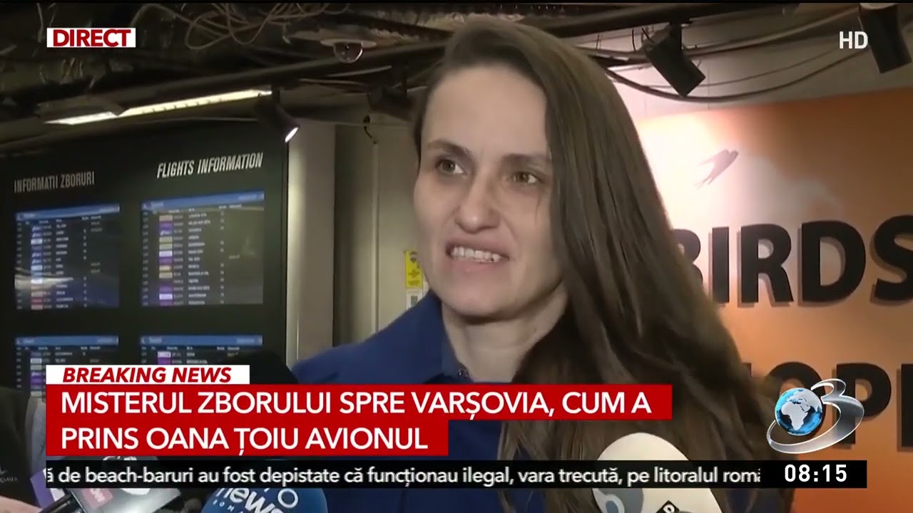 Misterul zborului spre Varșovia, cum a prins Oana Țoiu avionul