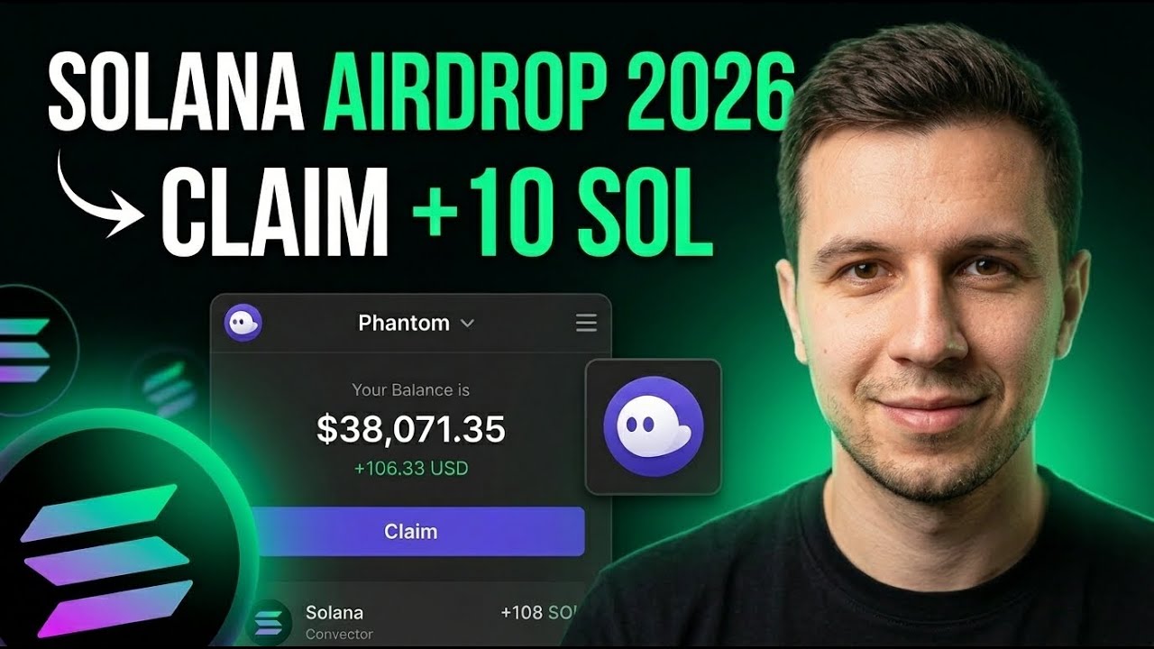 Solana Airdrop Claim Guide 2026 | Get FREE $SOL Tokens Now (No Staking)