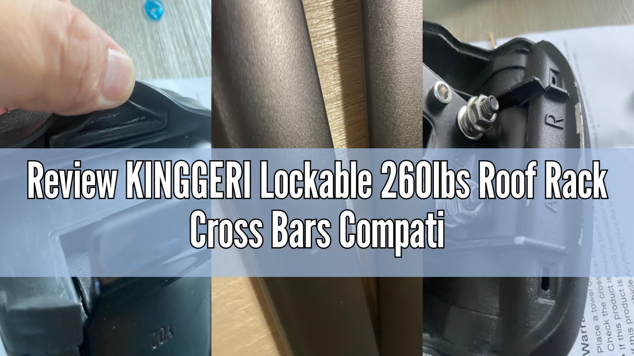 Review KINGGERI Lockable 260lbs Roof Rack Cross Bars Compatible with Hyundai Palisade 2019-2025 SE S