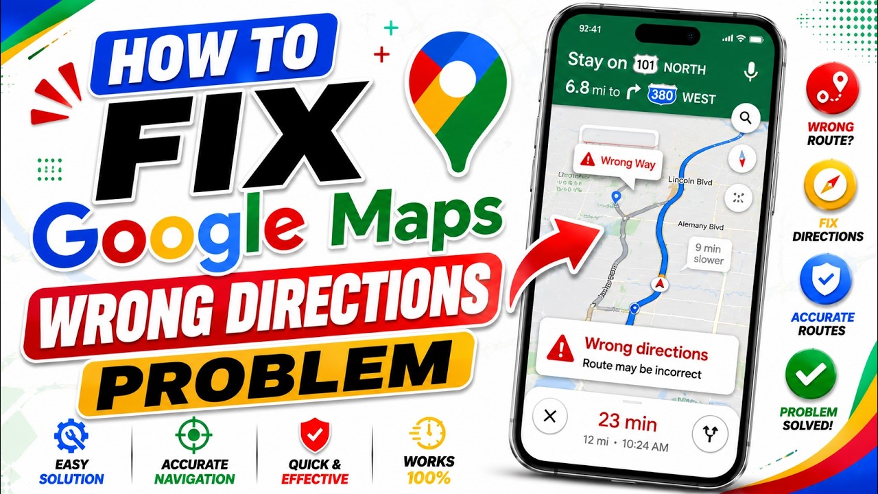 How To Fix Google Maps Wrong Directions Problem | Fix GPS & Navigation Issues