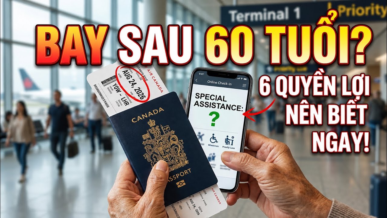 Đi M&aacute;y Bay Sau 60 Tuổi? 6 Quyền Lợi Hợp Ph&aacute;p Tại S&acirc;n Bay Canada Cho Người Lớn Tuổi (Đừng Bỏ Lỡ)