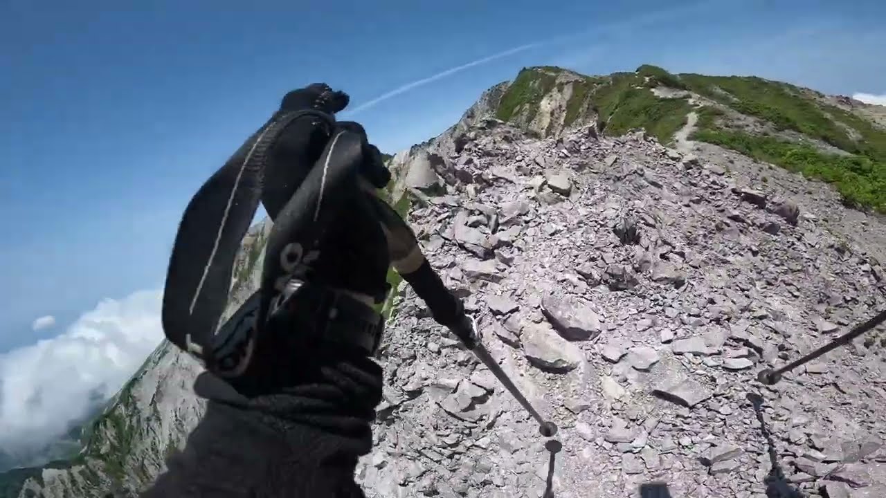 【大山・核心部】世界が震えた断崖絶壁。槍ヶ峰〜P1636ナイフリッジ完全制覇　 (Highest Peak in Tottori, Japan)