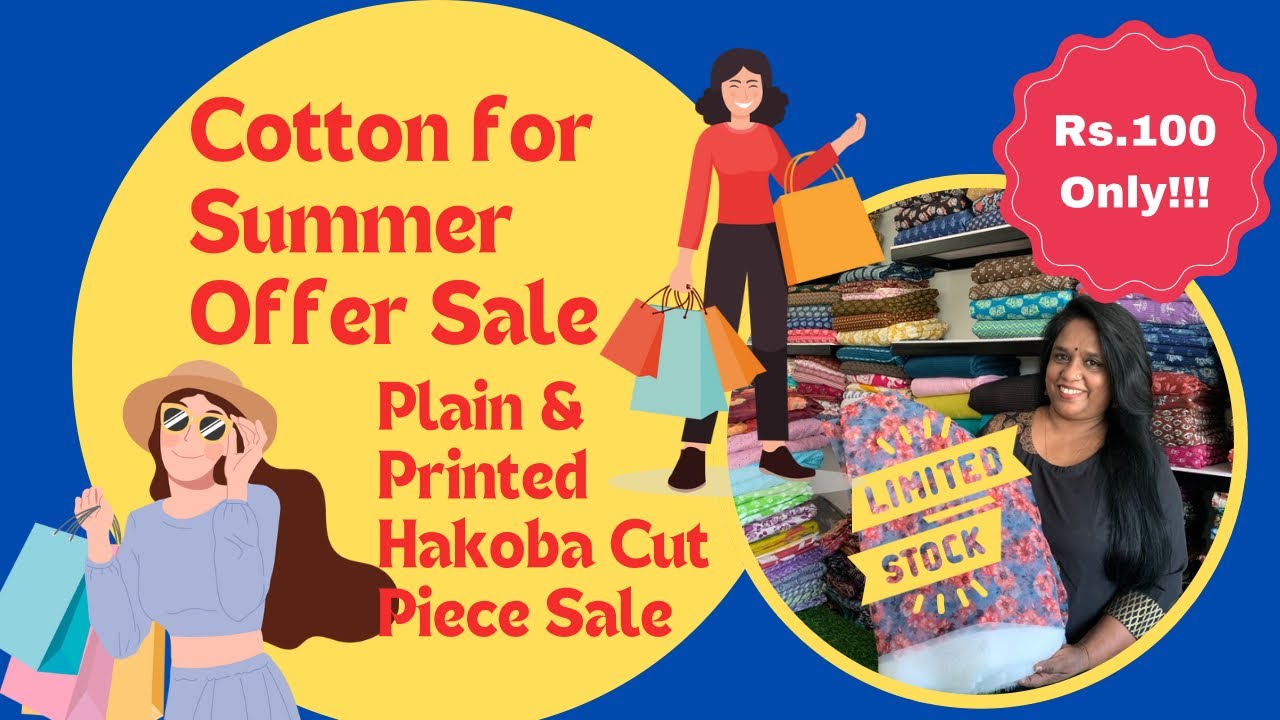 Cotton at Rs.100 per metre| Hakoba, Cambric Cotton, Jaipur Cotton, Super Cambric | All Time Fab ❤️