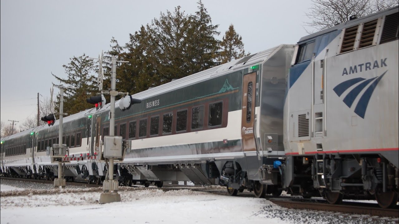 Railfanning the NS Chicago Line at Vermilion, OH | Ft. Amtrak Cascades Airo Trainset Move 