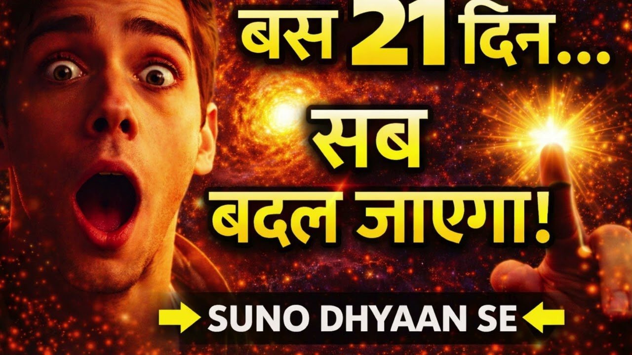बस 21 दिन… और आपकी ज़िंदगी पूरी तरह बदल जाएगी! 🔥#motivation #manifestation #lawofattraction #viral