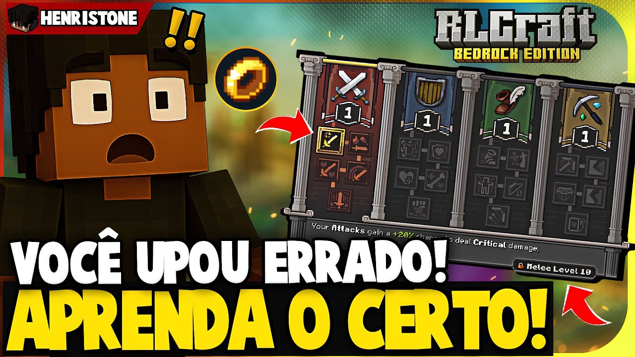 VOCE Está UPANDO ERRADO no RLCraft Bedrock Edition! APRENDA o jeito CERTO!