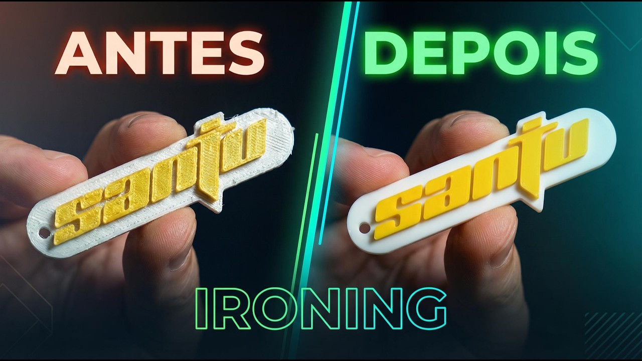 IRONING: Impressão 3D LISA pra Chaveiros e Letreiros com acabamento PROFISSIONAL