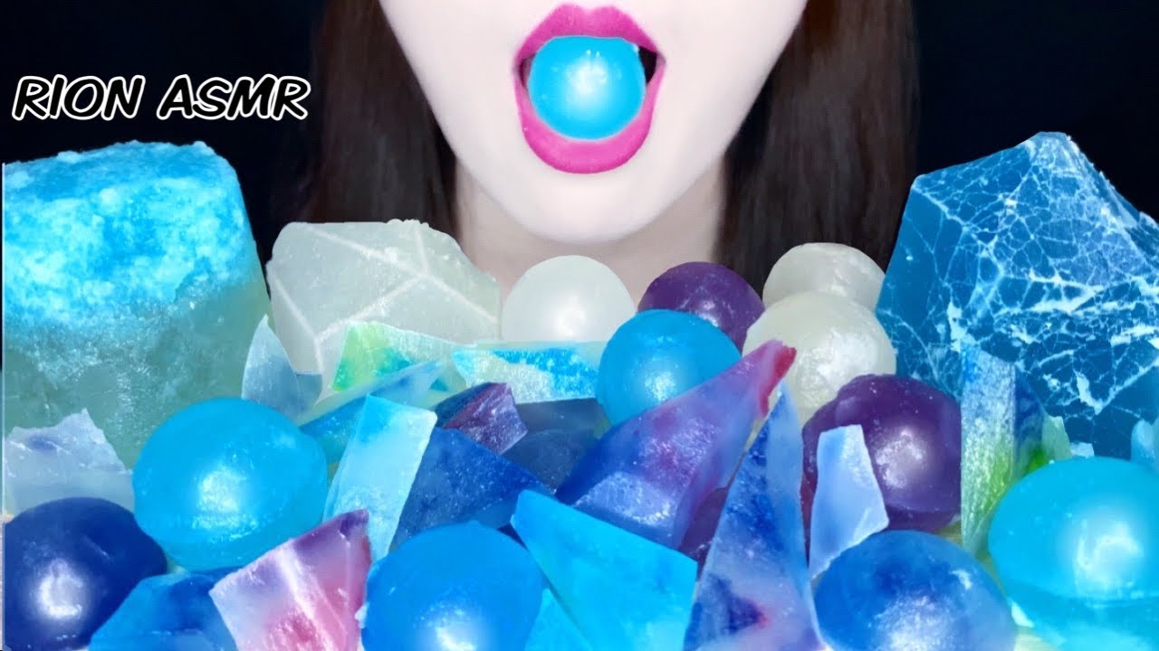 【ASMR 】【RECIPE 】食べれる宝石*琥珀糖*KOHAKUTO*코하쿠토*CLYSTAL JELLY*JEWEL CANDY/MUKBANG 먹방 咀嚼音 EATINGSOUNDS