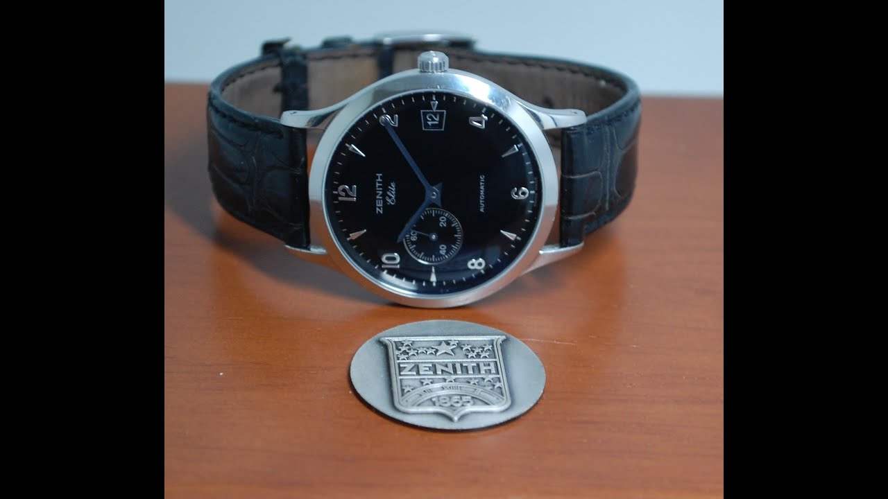 c2002 Zenith Elite automatic men's watch with box and papers.  Model reference 01.02.1125.680