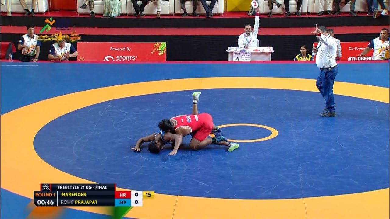 Khelo India Youth Games | Men's Wrestling Final Highlights