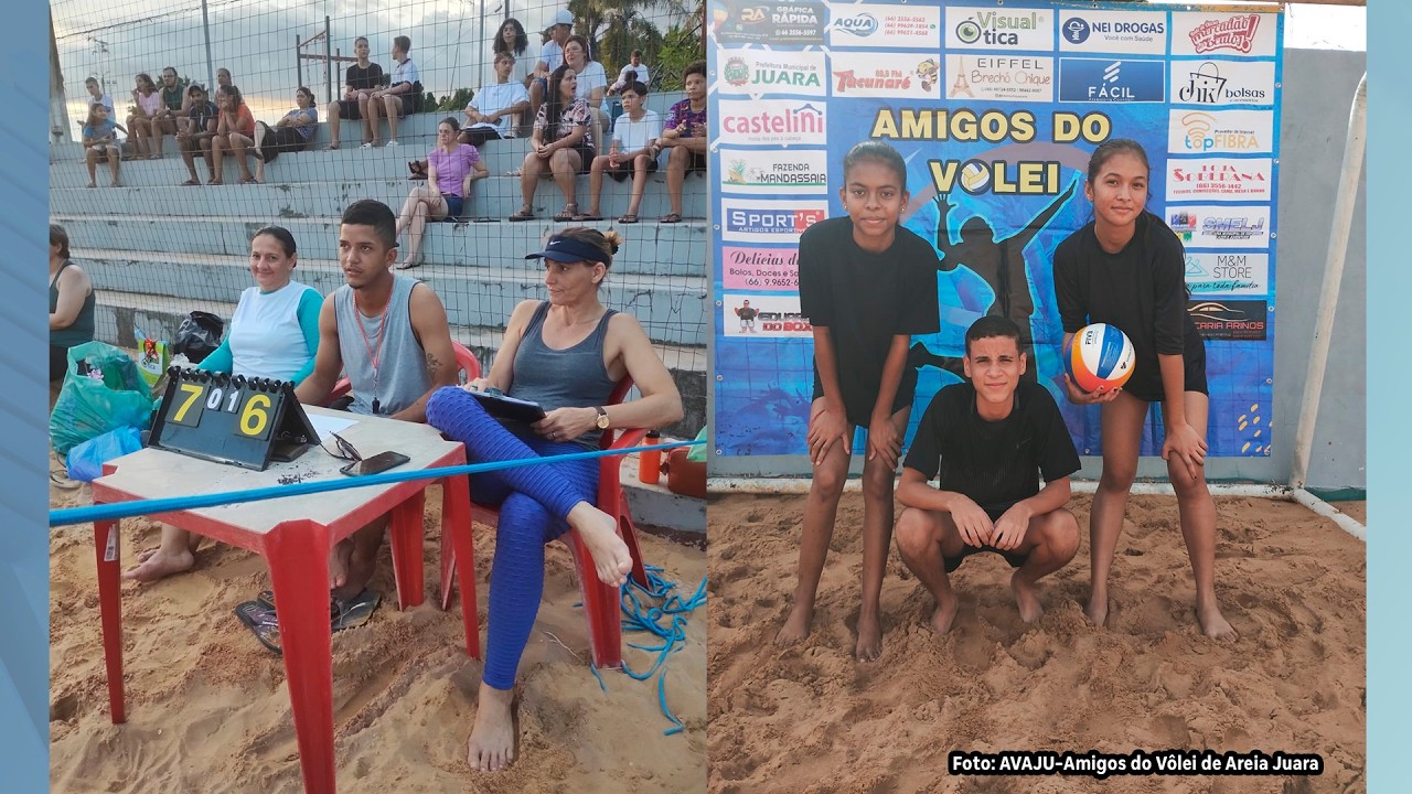 AVAJU abre inscrições para escolinha de vôlei de areia em Juara, com início nesta segunda-feira (09)