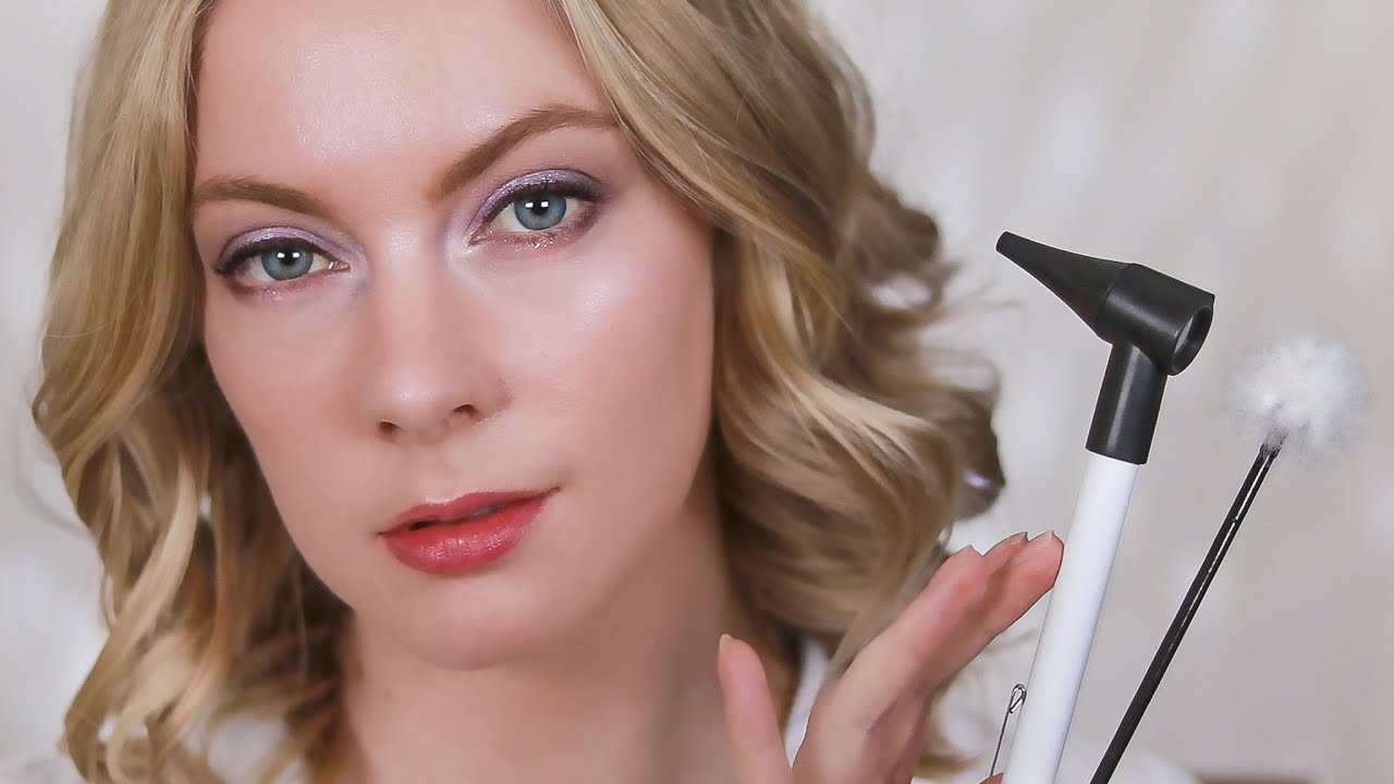 ASMR Ear Cleaning & Exam with Hearing Test (Surreal, Tuning Fork, Close Up Whisper)