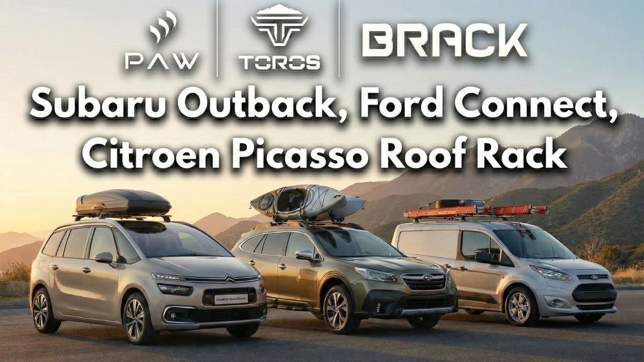 Subaru Outback, Ford Transit Connect & Citroen Picasso Roof Rack Installation