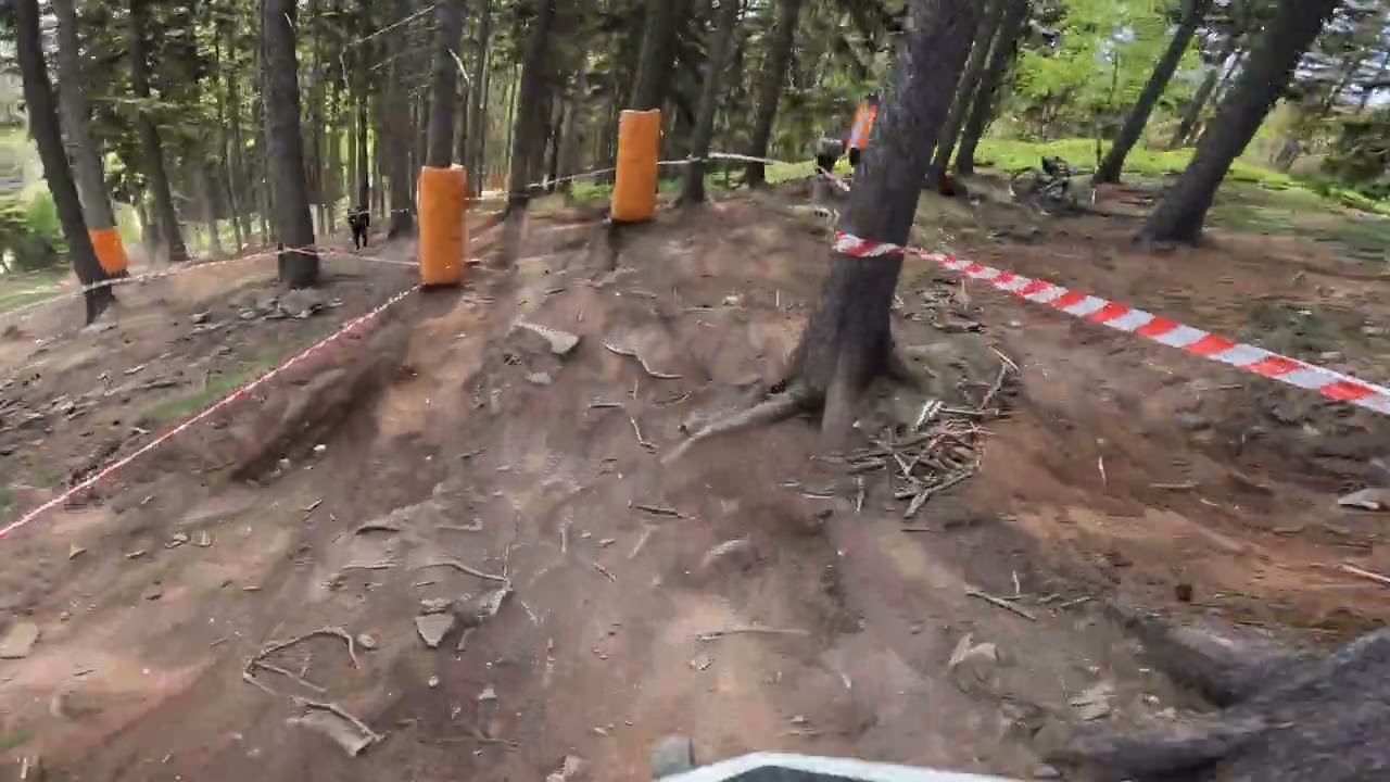 Czech Downhill Cup Rokytnice nad Jizerou final run 4th place overall