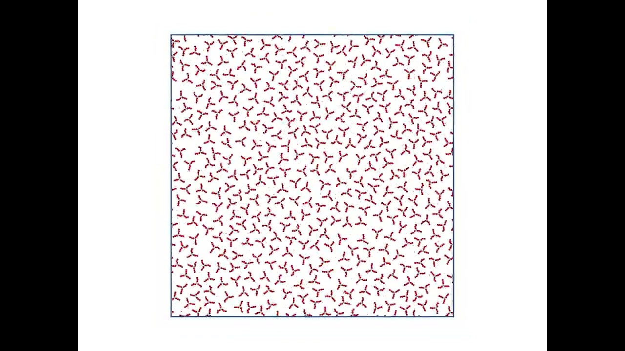 Linked core-corona particles Self-Assembly : Low dense Hexagonal II.