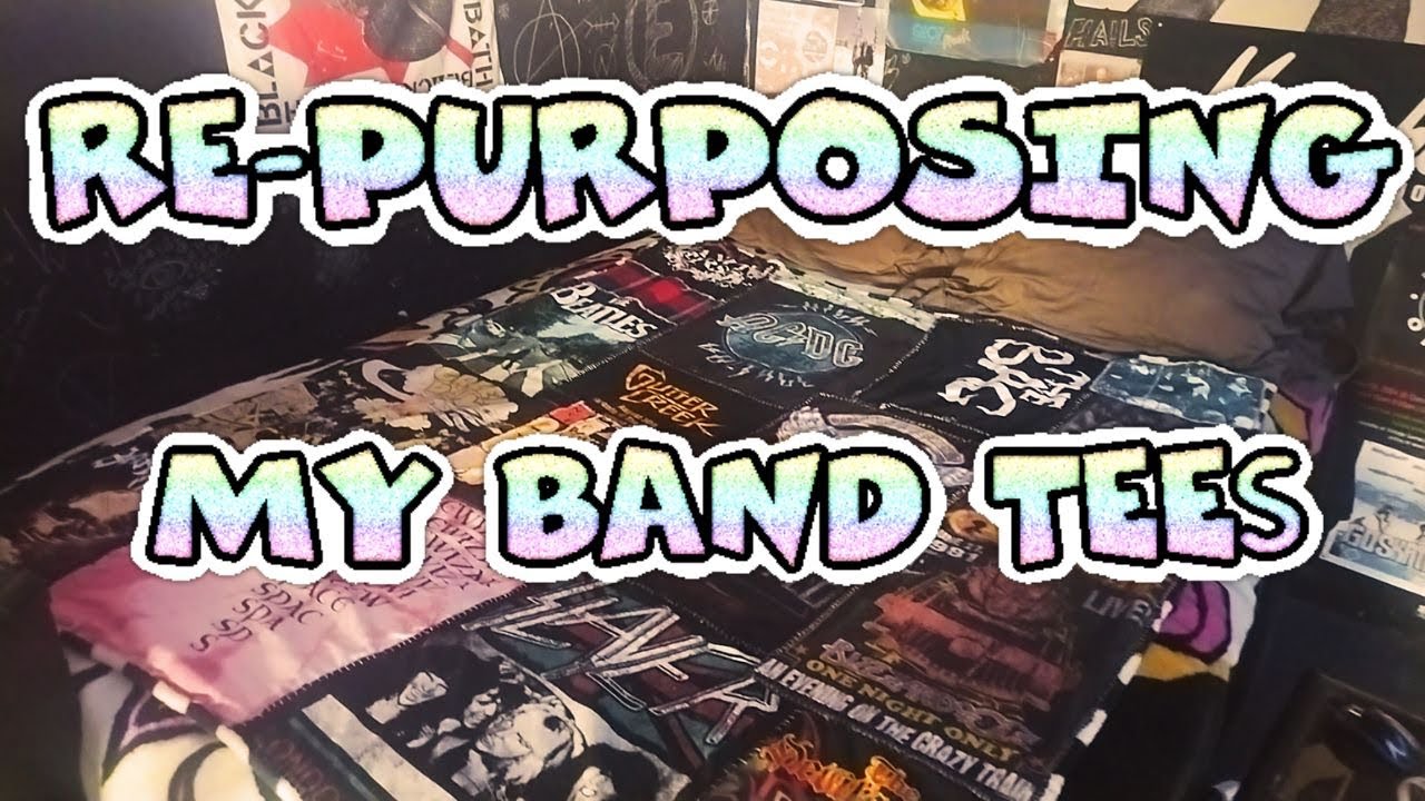 Turning My Old Band Shirts Into A Blanket