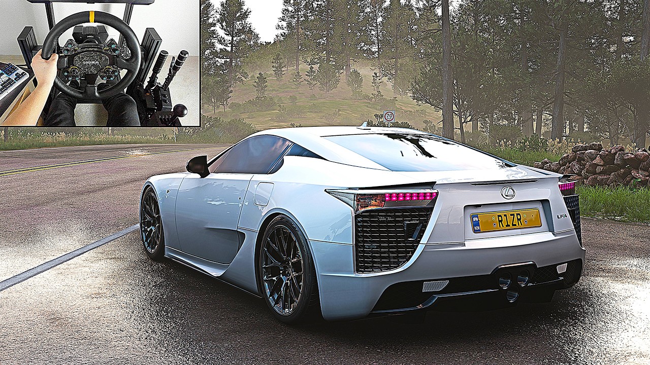 Lexus LFA - Forza Horizon 5 | Steering Wheel Gameplay