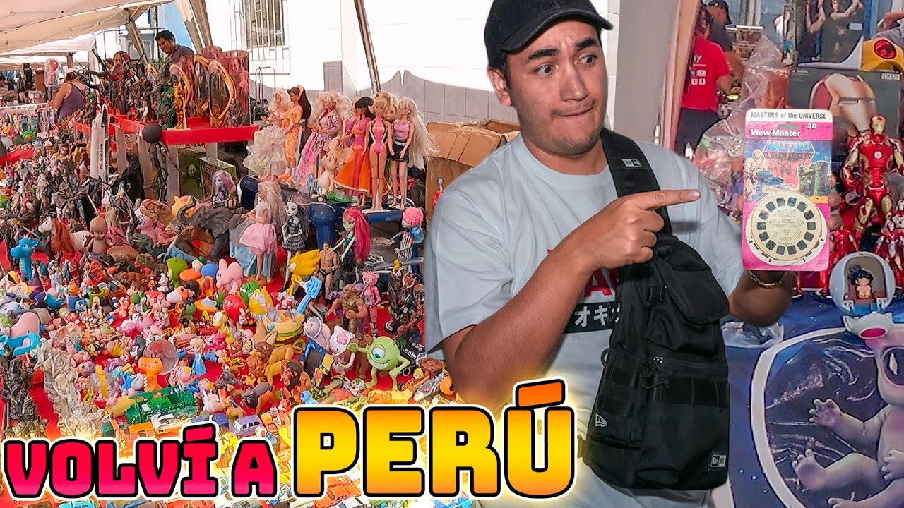 Fui a un MERCADO DE PULGAS de figuras y videojuegos en PERU !