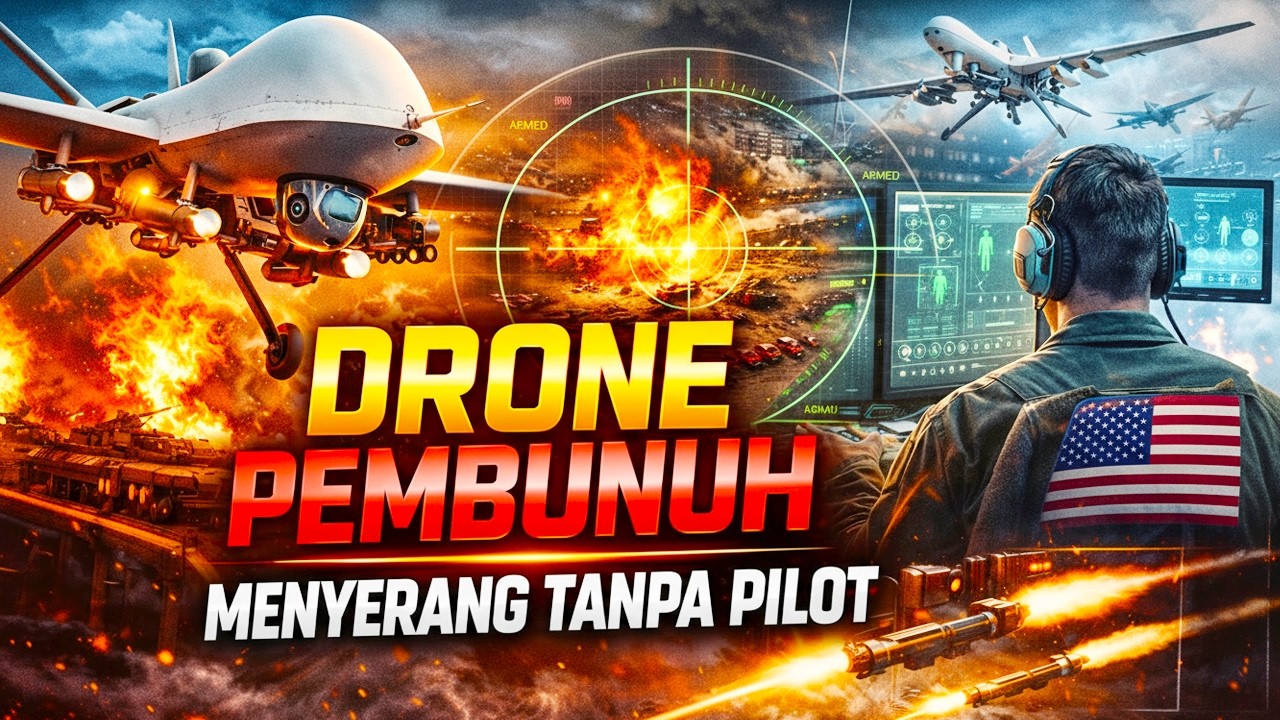 INILAH FAKTA MENGERIKAN DRONE AS! TEKNOLOGI MILITER YANG BISA MENYERANG TANPA PILOT?