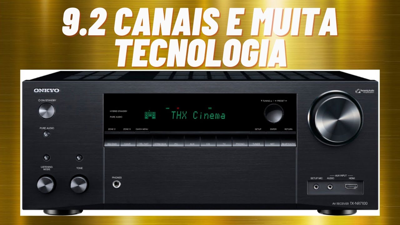 Receiver TX NR 7100, 9.2 canais - Tecnologia de sobra!!!