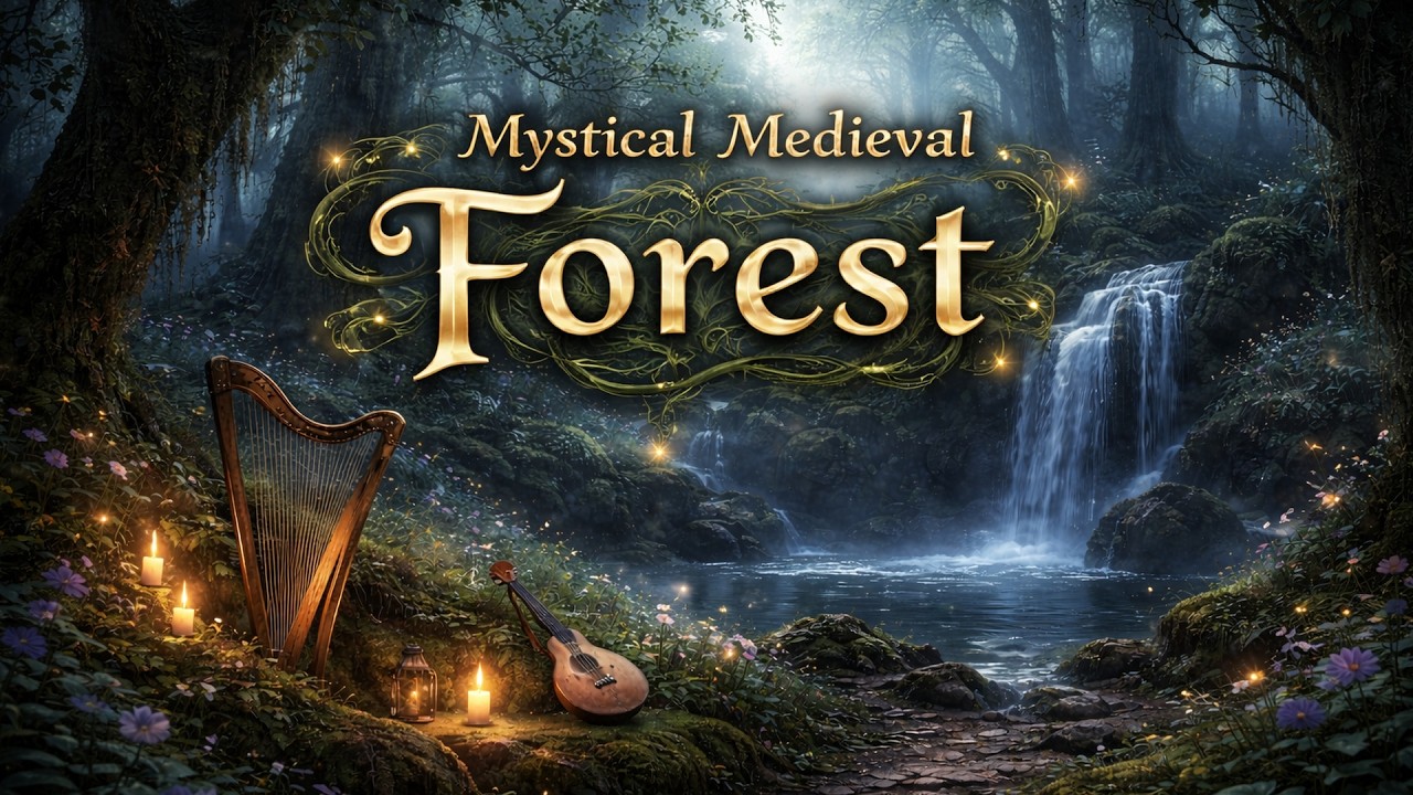 Mystical Medieval Forest 🌿✨ | Medieval Ambient Music (Harp & Lute)