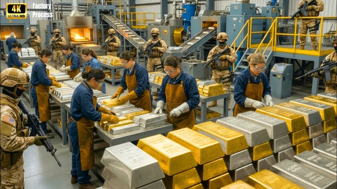 Inside White Gold Making Turning 24K Gold Into 18K White Gold (Full Process)
