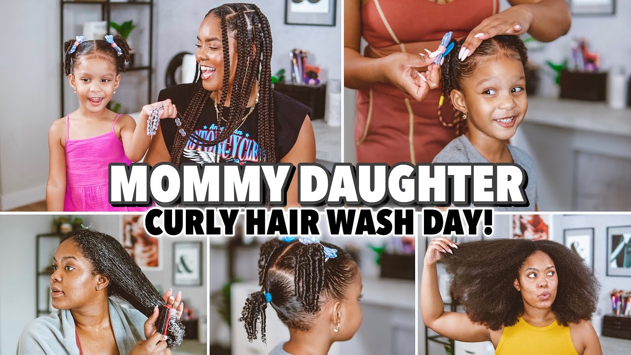 Mommy Daughter Wash Day Routine for Curly Hair!