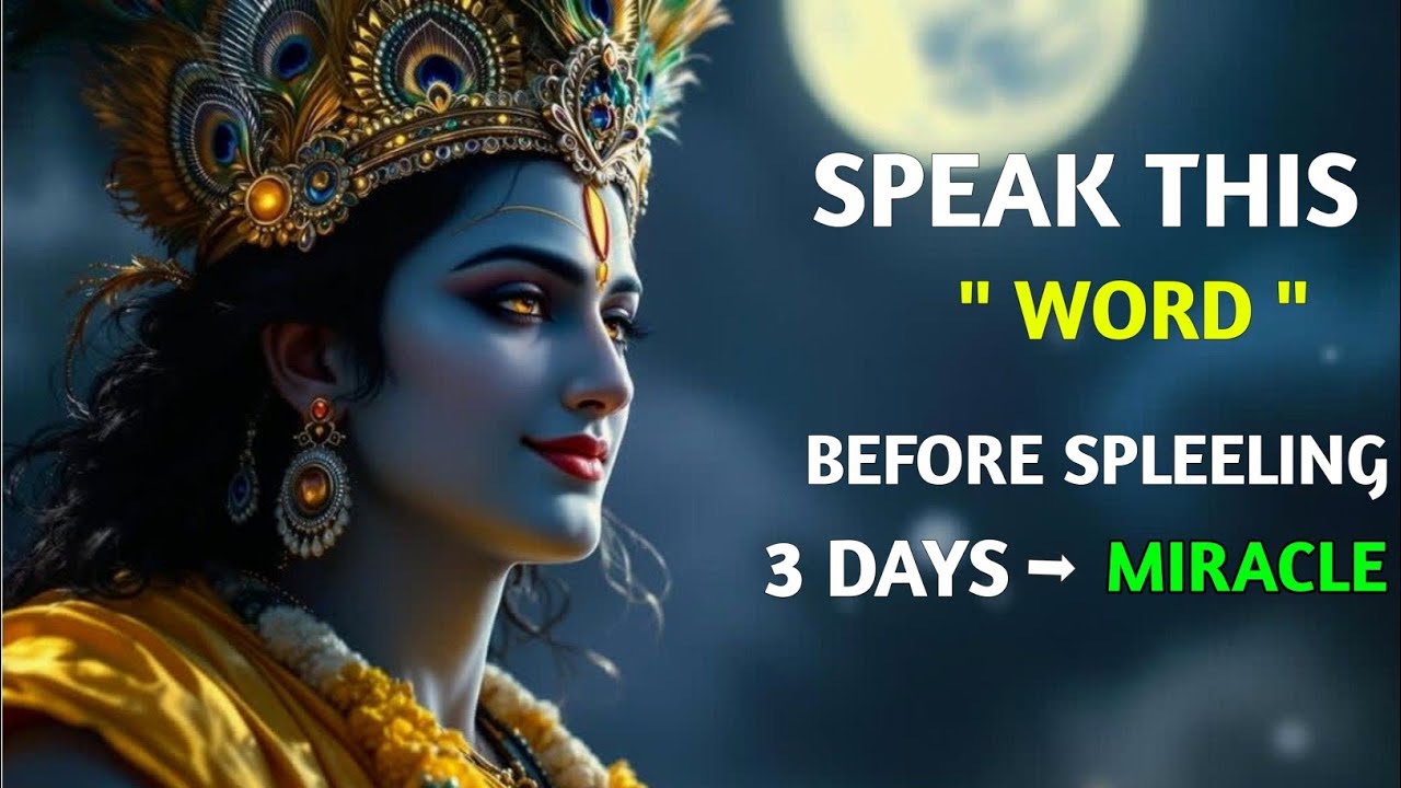 Do THIS Before Sleeping as Krishna Said – Miracles Will Start in Just 3 Days | #krishna 
