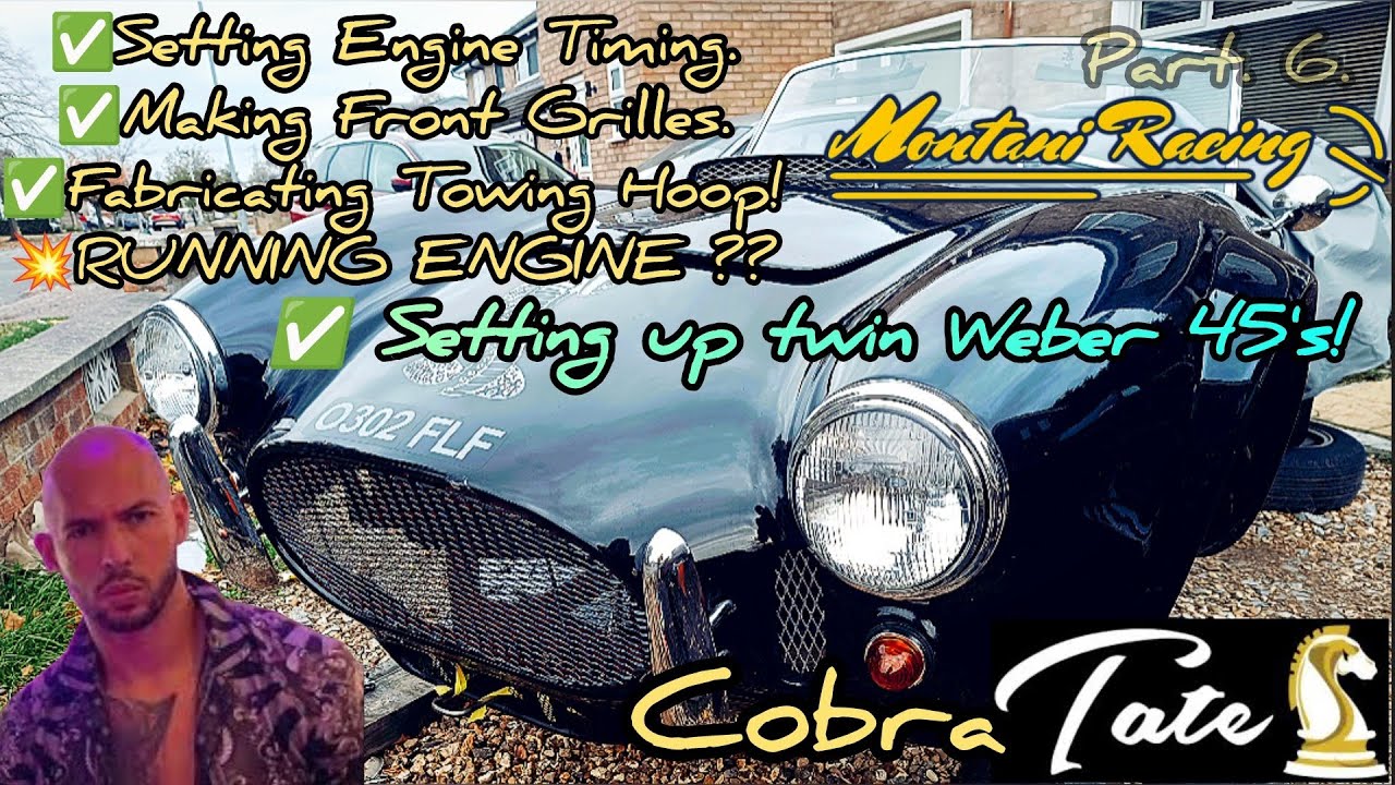 Ч. 6. 🐍 COBRA TATE 🐍 🖤 Сборка AC COBRA! 🖤 💥 Установка фаз газораспределения двигателя 💥 Насколько...