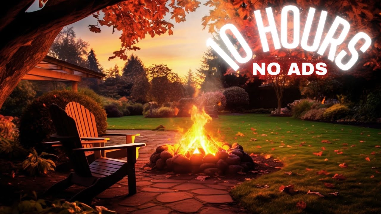 Cozy Fireplace Sounds 🔥 Natural Fire & Wind Ambience for Study, Focus & Stress Relief