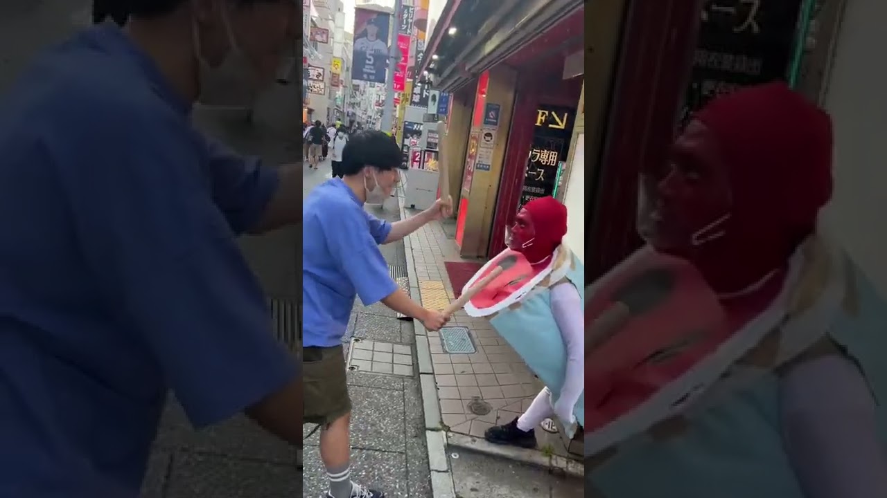 路上に太鼓の達人いたら？www【検証】#shorts