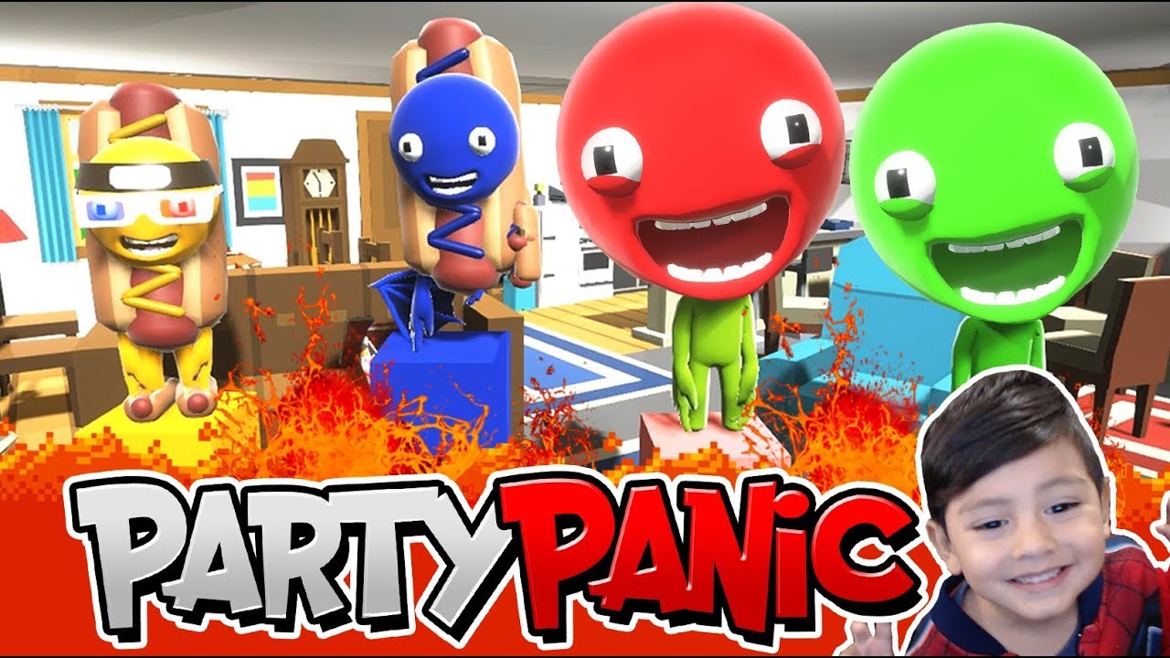El Suelo es Lava en Party Panic | Mini Juegos Divertidos | Juegos para niños