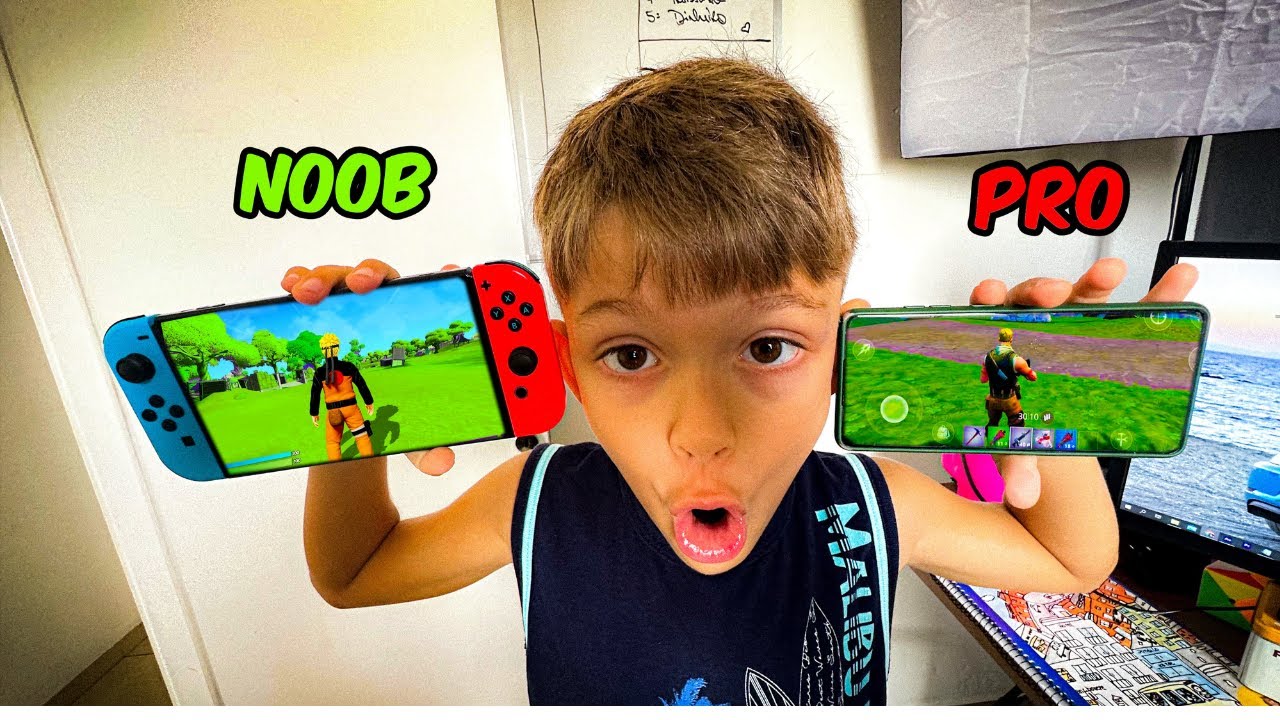 Nintendo Switch Vs Melhor Celular No Fortnite , Qual é Melhor