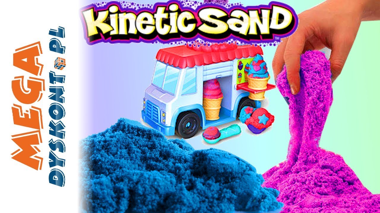 Kinetic Sand &bull; Samoch&oacute;d z lodami &bull; Jak zrobić lody z piasku kinetycznego? &bull; kreatywne zabawki