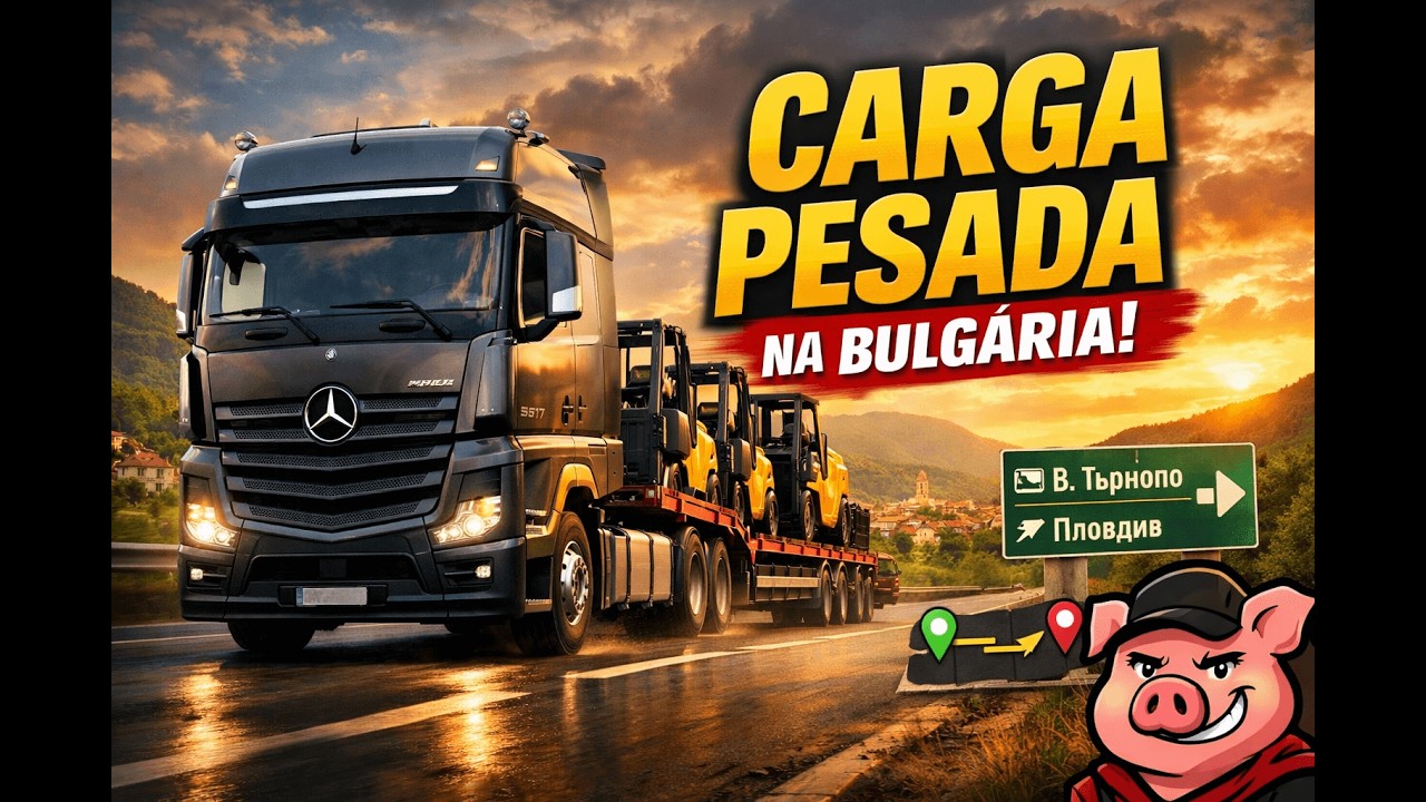 ETS2 Gameplay | Veliko Tarnovo ➡️ Plovdiv | Mercedes-Benz New Actros 517HP