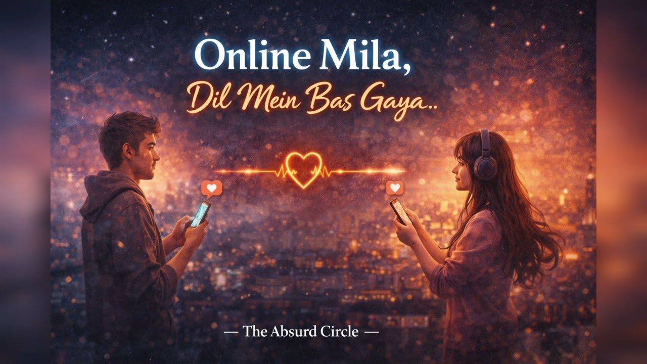 “Online Mila… Dil Mein Bas Gaya” #onlineattachment #theabsurdcircle #dopamineaddiction #neuroscience