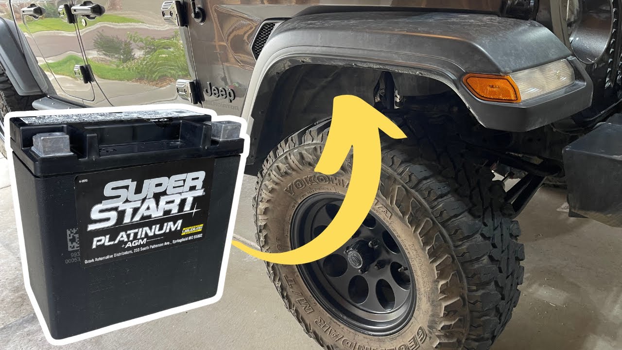 Как легко заменить вспомогательный аккумулятор! Jeep Gladiator и Wrangler
