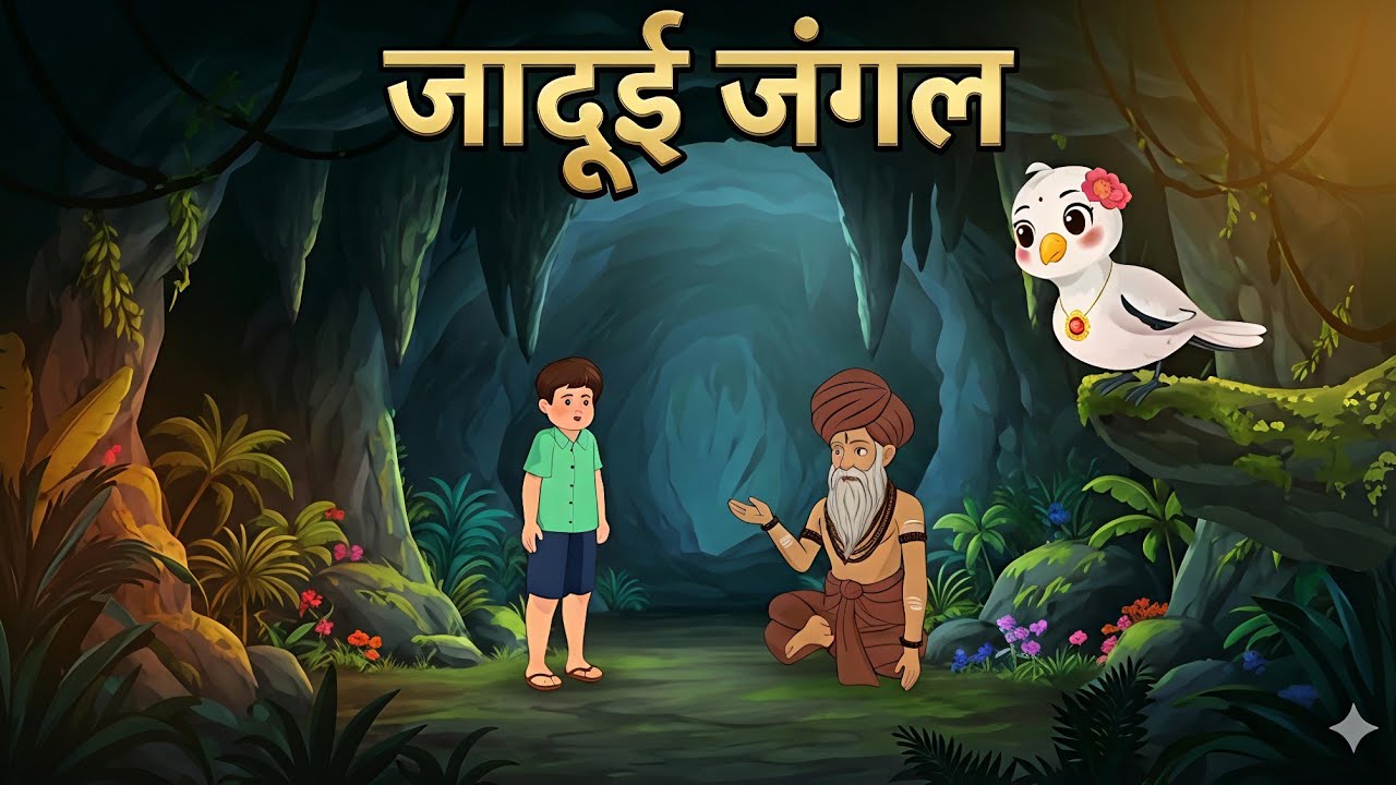 जादुई जंगल। रामू और जादुई जंगल।Hindi moral story | Njk Kahani Tv.